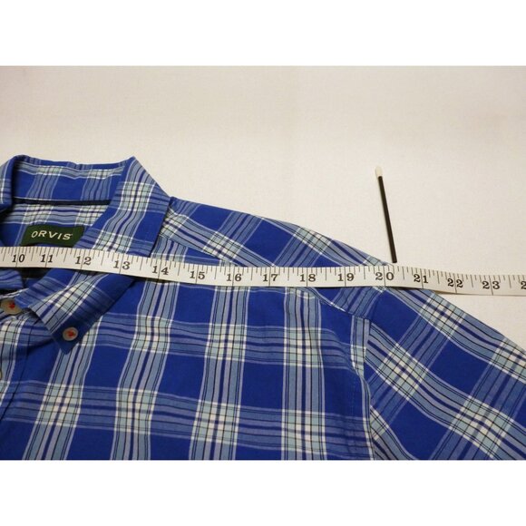 Orvis Heritage Wash Plaid Shirt Men’s Size Large Cotton Button Down Casual - Picture 10 of 14